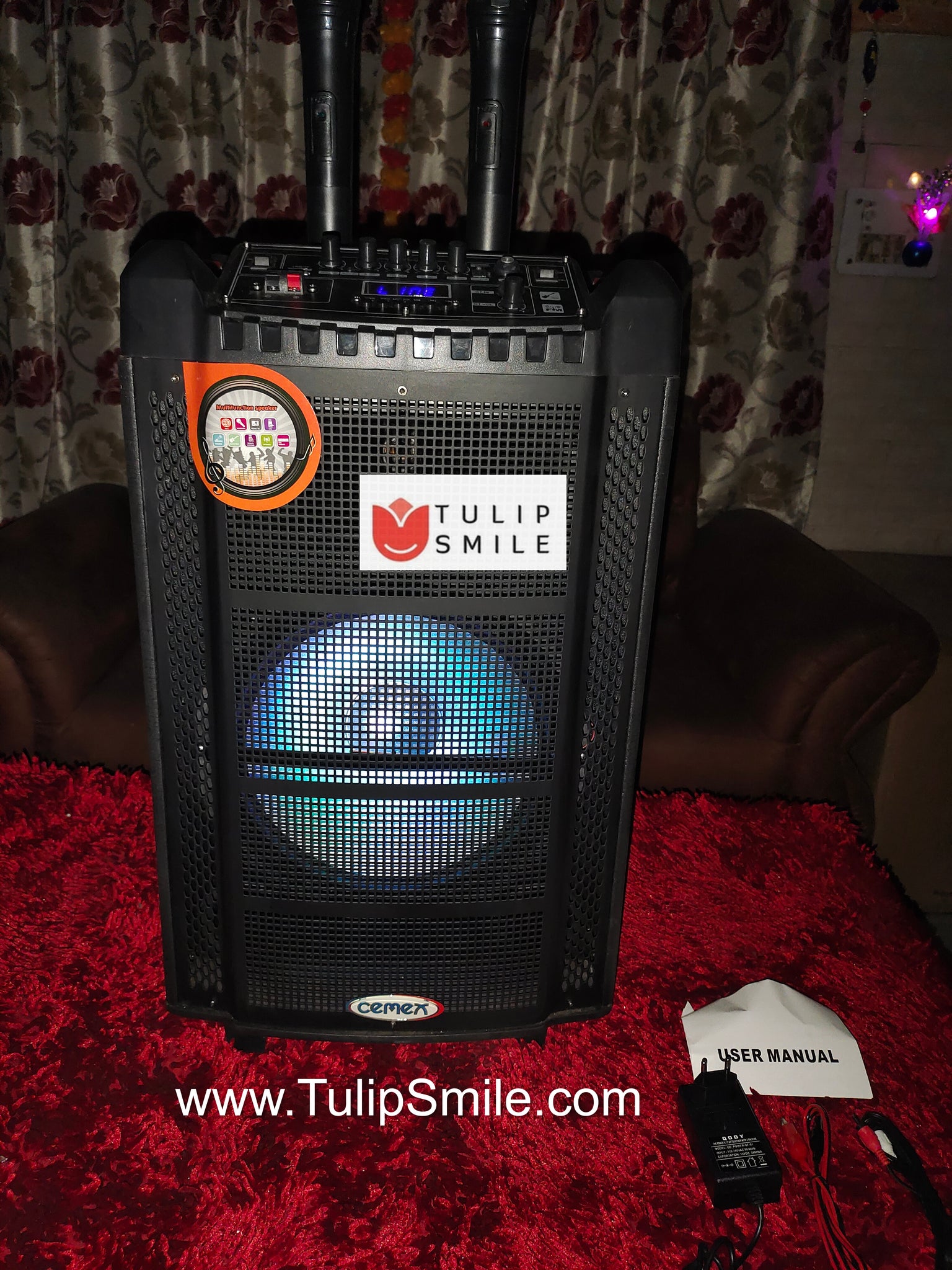 Cemex TS8112 trolley speaker BT USB FM AUX Karaoke