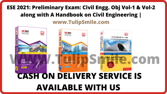 Made Easy ESE 2021: Preliminary Exam: Civil Engg. Obj Vol-1 & Vol-2 along with A Handbook on Civil Engineering  (Combo Books)