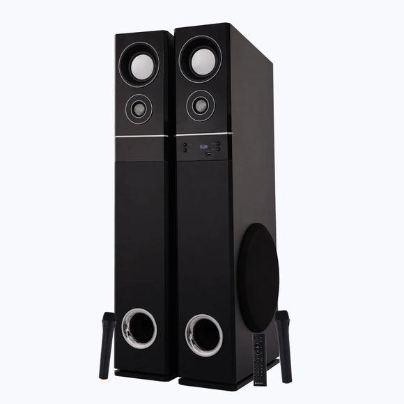 Zebronics Zeb BT9500 Pro tower speaker 120W RMS | Karaoke Compatible | BT v5.0/ USB / AUX / FM / Optical IN / HDMI  (ARC)