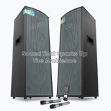 Zebronics Rockstar ZEB MONSTER PRO 2X12L3 300W RMS DJ Speaker dual UHF wireless mics for karaoke