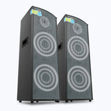 Zebronics Rockstar ZEB MONSTER PRO 2X12L3 300W RMS DJ Speaker dual UHF wireless mics for karaoke