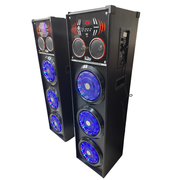 DJ Stone Bunty multimedia party tower speaker with single wireless MIC & remote | Bluetooth | USB | AUX | Karaoke