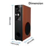 ZEBRONICS BTM7450RUCF 50W RMS 2.0 Channel Wireless Bluetooth Tower Speaker | Karaoke compatible