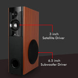 ZEBRONICS BTM7450RUCF 50W RMS 2.0 Channel Wireless Bluetooth Tower Speaker | Karaoke compatible